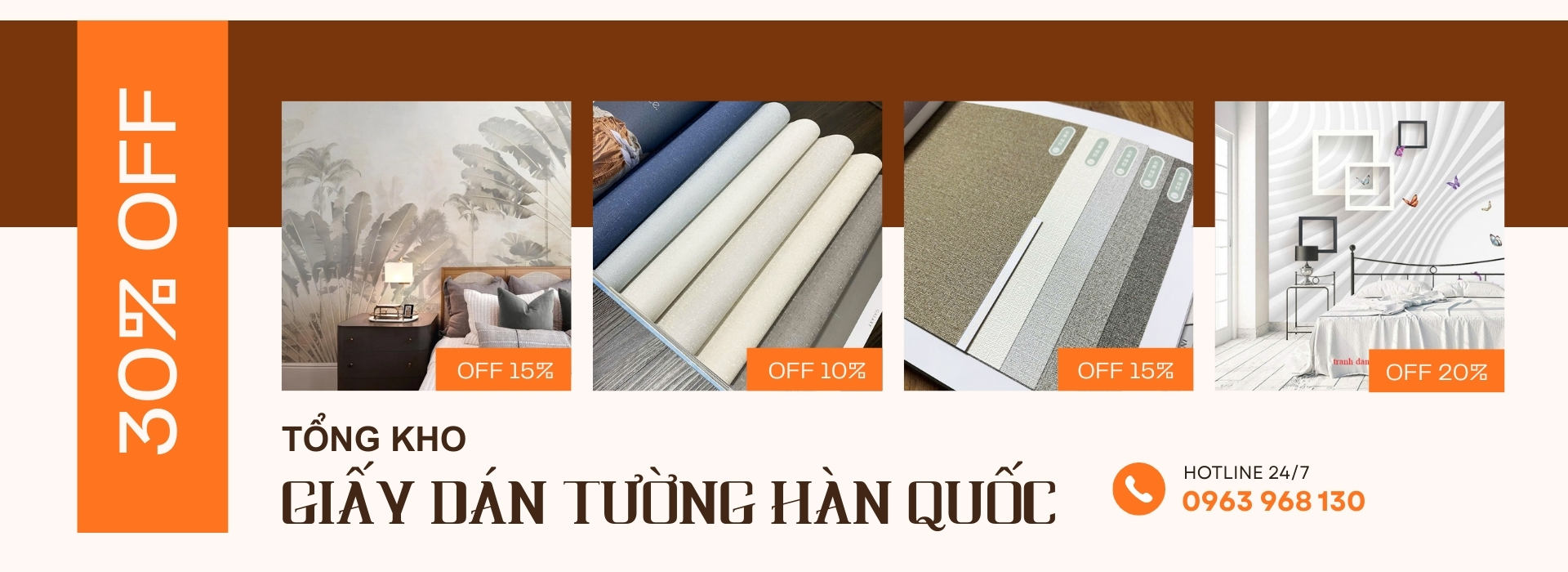 Banner giấy dán tường