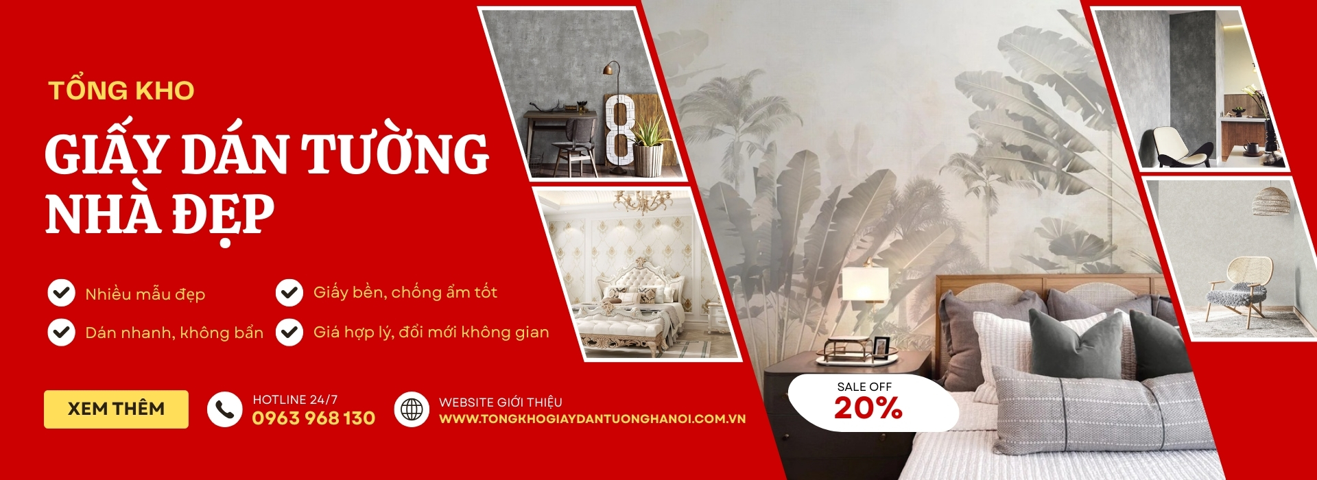 Banner giấy dán tường